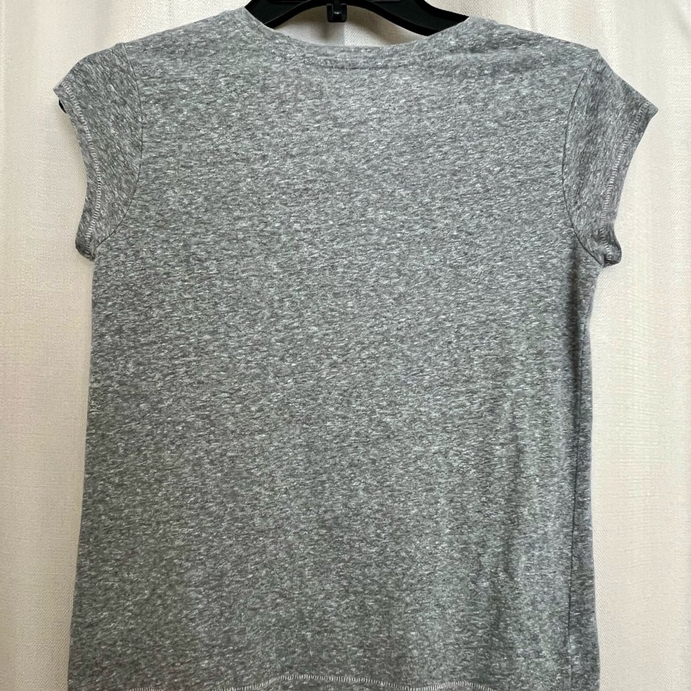 Cat & Jack Gray Tee Kids L (10/12) w/ Pink Hemline - Picture 4 of 4